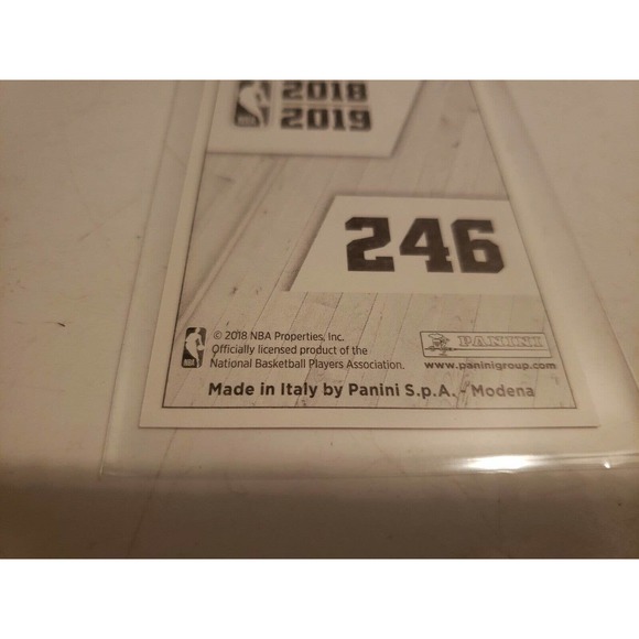 2018-2019 Panini Sticker #246 - Klay Thompson - Warriors - European Italy - Picture 3 of 3